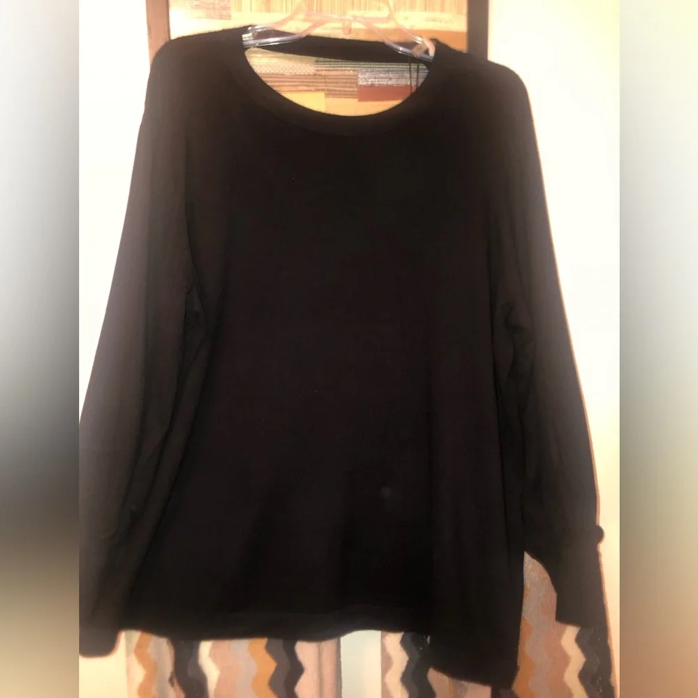 Anne Klein  Back Cut-Out Bishop Sleeves Pullover Top XXL - Picture 4 of 6